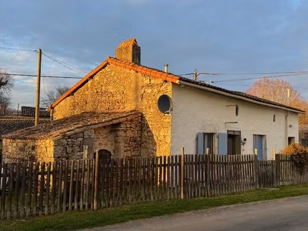 charmante maison en pierre rénovée avec jardins