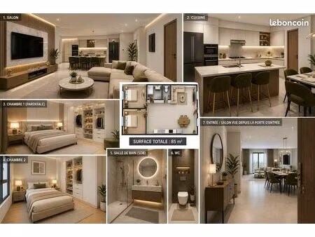 ◊ 85 m² aux portes de genève • 3 façons de vivre votre projet