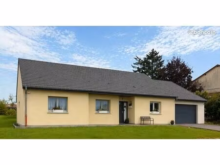 maison plain-pied 4 ch de 2021 - 170 m² garage double 45m2 + 62m2 combles aménageables + t