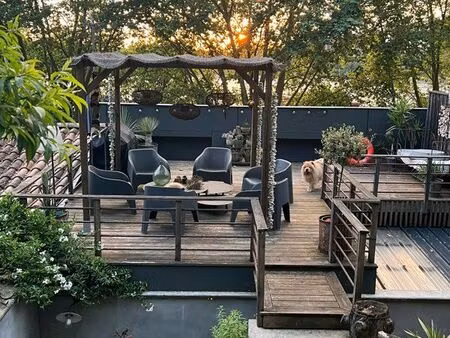 maison pierre de bordeaux avec rooftop vu garonne