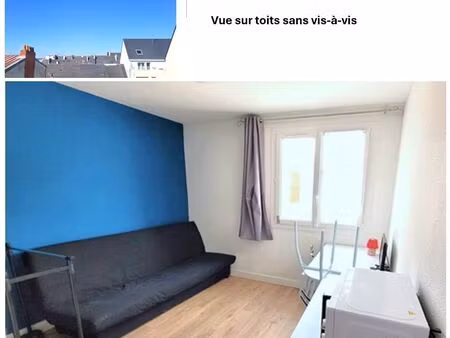 appart indépendant meublé rénové + parking sécurisé (rare hypercentre) + gardien / ; lumin