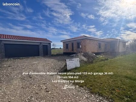 les martres-sur-morge – maison neuve 133 m² a personnaliser | plain-pied | terrain 994 m² 