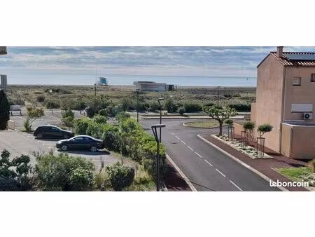 appartement 19 m2 cabine barcares village vue mer be