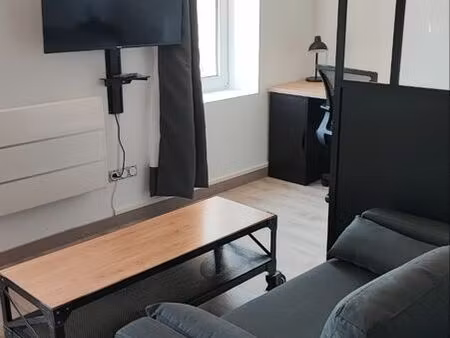 location grand studio/f1 bis rénové et meublé  vue sur