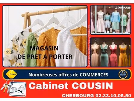 fonds de commerce prêt-à-porter 90 m²