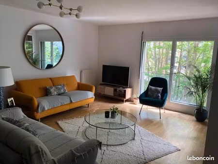 rive de seine - boulogne-billancourt – appartement familial meublé 4 pièces de 96 m² avec 
