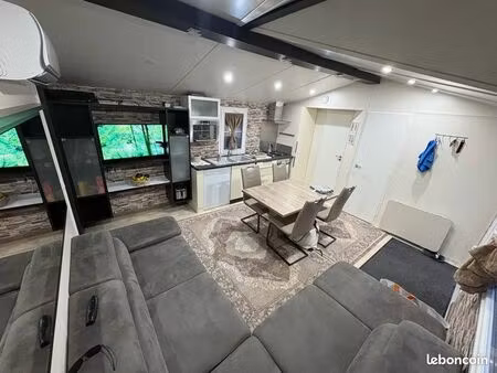 terrain de 630 m² de loisirs avec mobil-home 45 m²