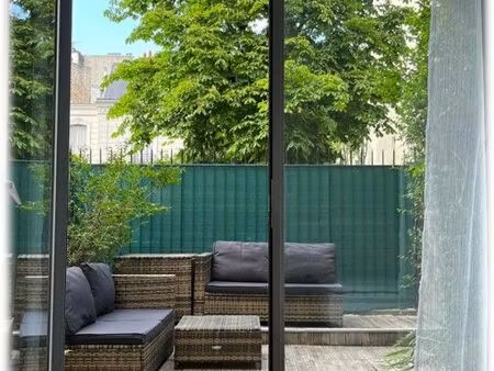 appartement meublé avec jardin terrasse métro les sablons (ligne 1)