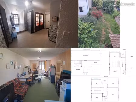 maison de ville en triplex avec jardin