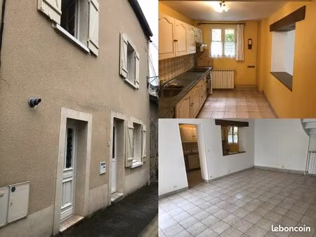 maison de ville au centre-bourg avec 3 chambres et courette