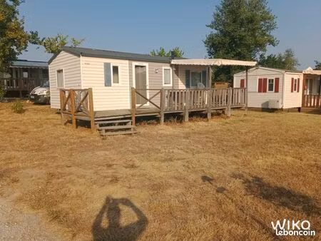 terrain de 236 m2 + mobil-home 3 chambres dans camping+++