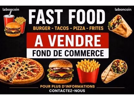 fond de commerce faste food
