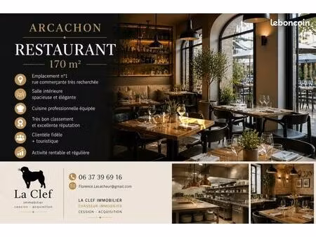 commerce restaurant 170 m²