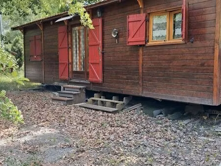 chalet en bois mobilhomme