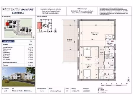 t3 d'exception avec grande terrasse-residence via mare folelli/penta-di-casinca