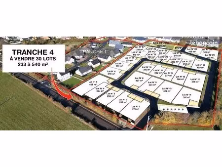 terrain 315 m² aunay sur odon