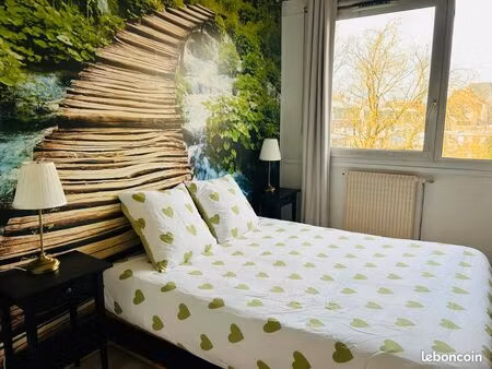 roubaix (barbieux): appartement spacieux et lumineux de 80 m2 à louer  entièrement meublé 