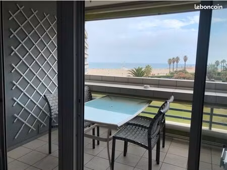 t2 meublé avec parking privé – vue mer – location septembre à juin