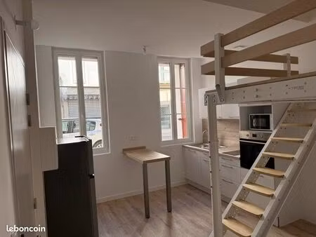 studio avec mezzanine rénové
