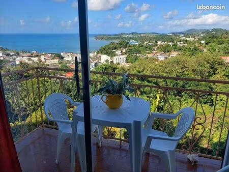 trinite studio 24m2 vue mer avec balcon et place de parking. a 2mns en voiture de la mer  