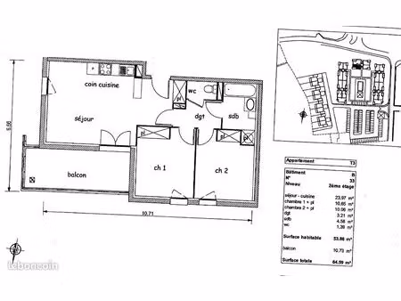 appartement t3 à proximité des facs  du campus santé et de l’hôpital de girac
