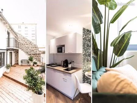 studio meublé 28 m² – rénové 2023 – calme – cours fauriel