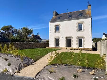 maison de bourg rénovée à landéda – 90m²  3 chambre  jardin & garage