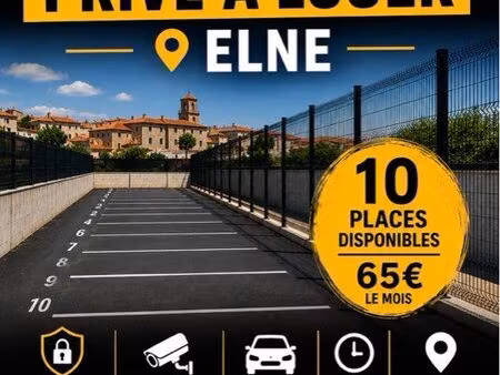 ◊ parking privé à louer – elne