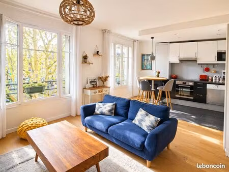 bel appartement 3 pièces de 59m² lumineux – vue dégagée – parc salengro
