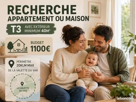 recherche t3 avec jardin