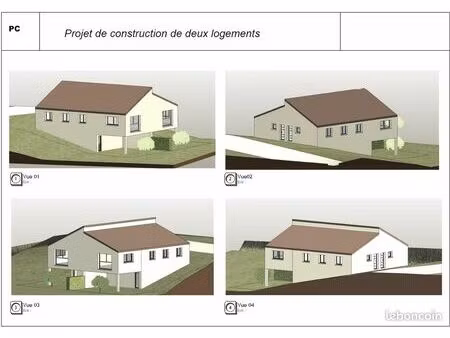 opportunite rare a saisir – terrain à bâtir avec pc 2 maisons mitoyennes