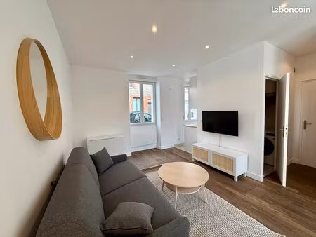 studio meublé rénové – 23 m² – centre cachan – sans frais d’agence