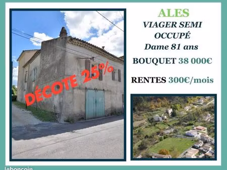 maison en viager 80 m² ales