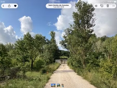 terrain agricole au milieu des constructions