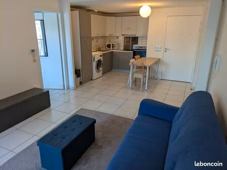 t2 meublé 45m2 à 200m du ceva annemasse⇛genève