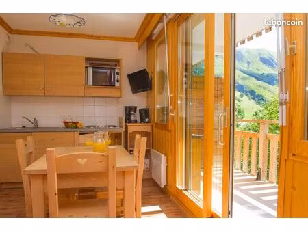 studio 26m² avec parking couvert/fermé saint sorlin d’arves
