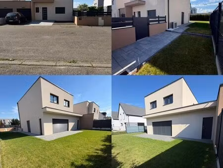maison jumelée par garage