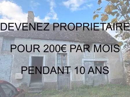 maison avec travaux 2 chambres 200/mois