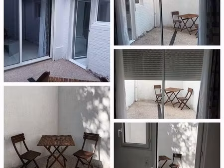grand studio meublé avec terrasse - rouen centre