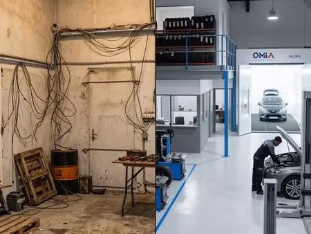 atelier carrosserie-peinture clé en main | 1 175 m² | 0 fonds de commerce