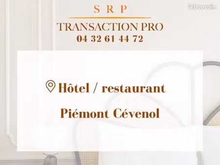 fonds de commerce hôtel  restaurant 750 m²