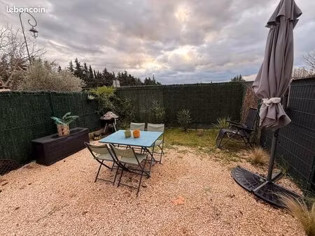 appartement meublé 40m2 dispo 4 juin 2026 place de parking + jardin privatif