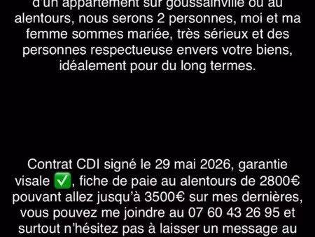 recherche appartement secteur goussainville
