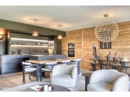appartement de 100m² au cœur de megève - jardin privatif de 165m²