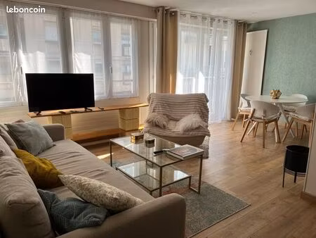 loue bel appartement meublé t2 51 m2 + garage hypercentre