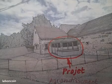 terrain constructible avec grange aménageable en maison