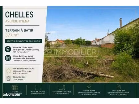 terrain 377 m² chelles