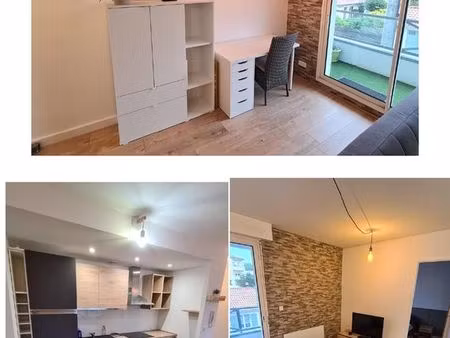 appartement meublé rénové 37 m² avec balcon – port boinot niort