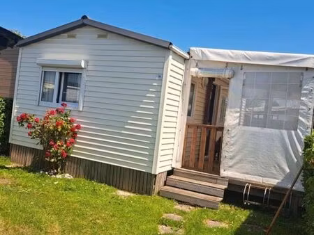 mobil-home 2 chambres (6 couchages) + terrasse couverte + jardinet et chalet – fort-mahon 