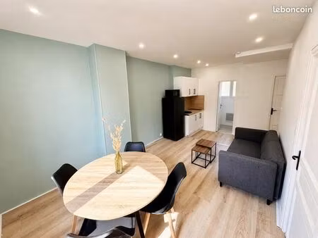 bel appartement lumineux 34m2 refait à neuf  calme situé à dieppe